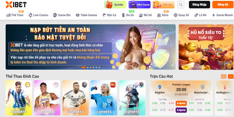 XIBET nổi bật với thể thao
